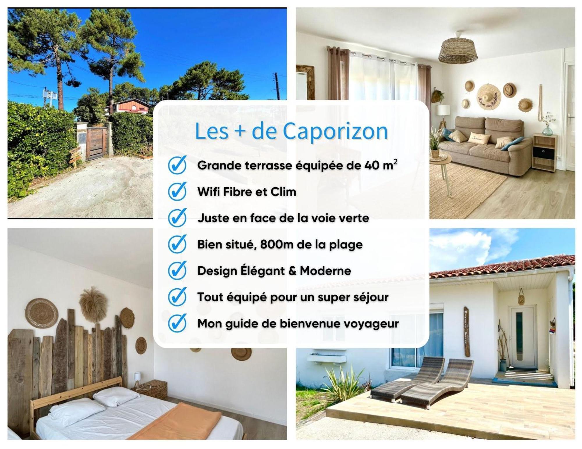 Caporizon-Villa Courant-Terrasse-Proche Plage Mimizan Exterior foto
